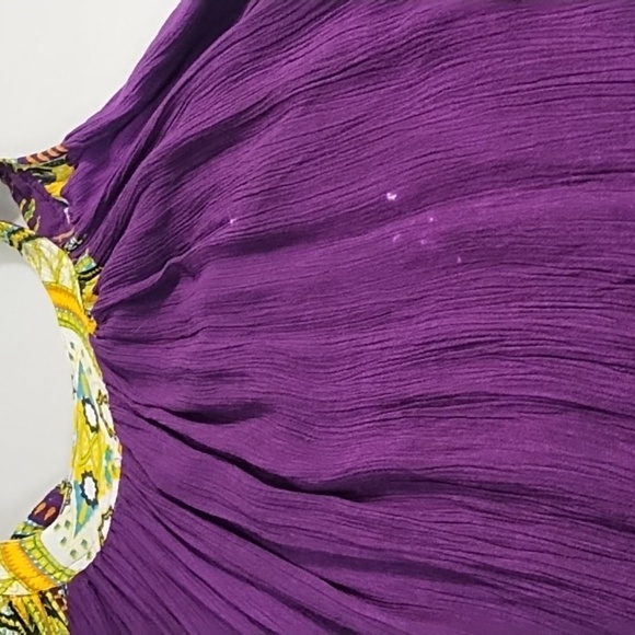 Advance Apparel Free Size Rayon Gauze Art to Wear Boho Tank Dress Pockets - Picture 10 of 14